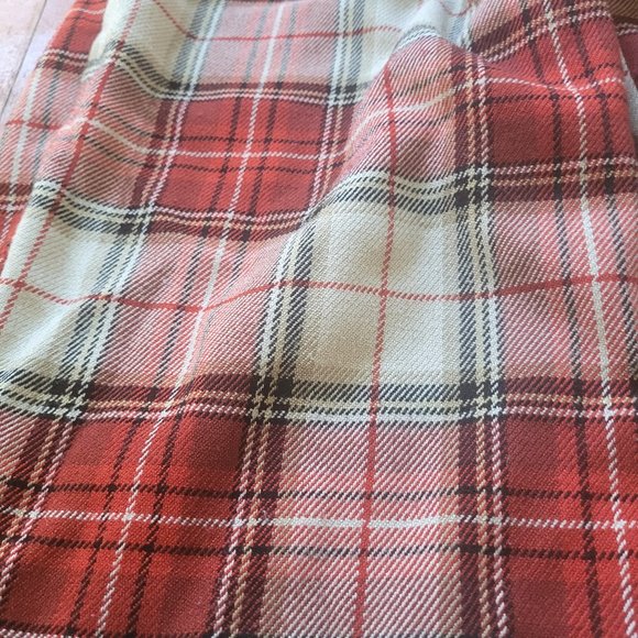 Red Plaid H&M Pants, sz Small - Picture 3 of 9